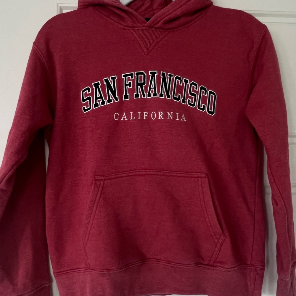 Youth San Francisco Red Hoodie size (10-12)
